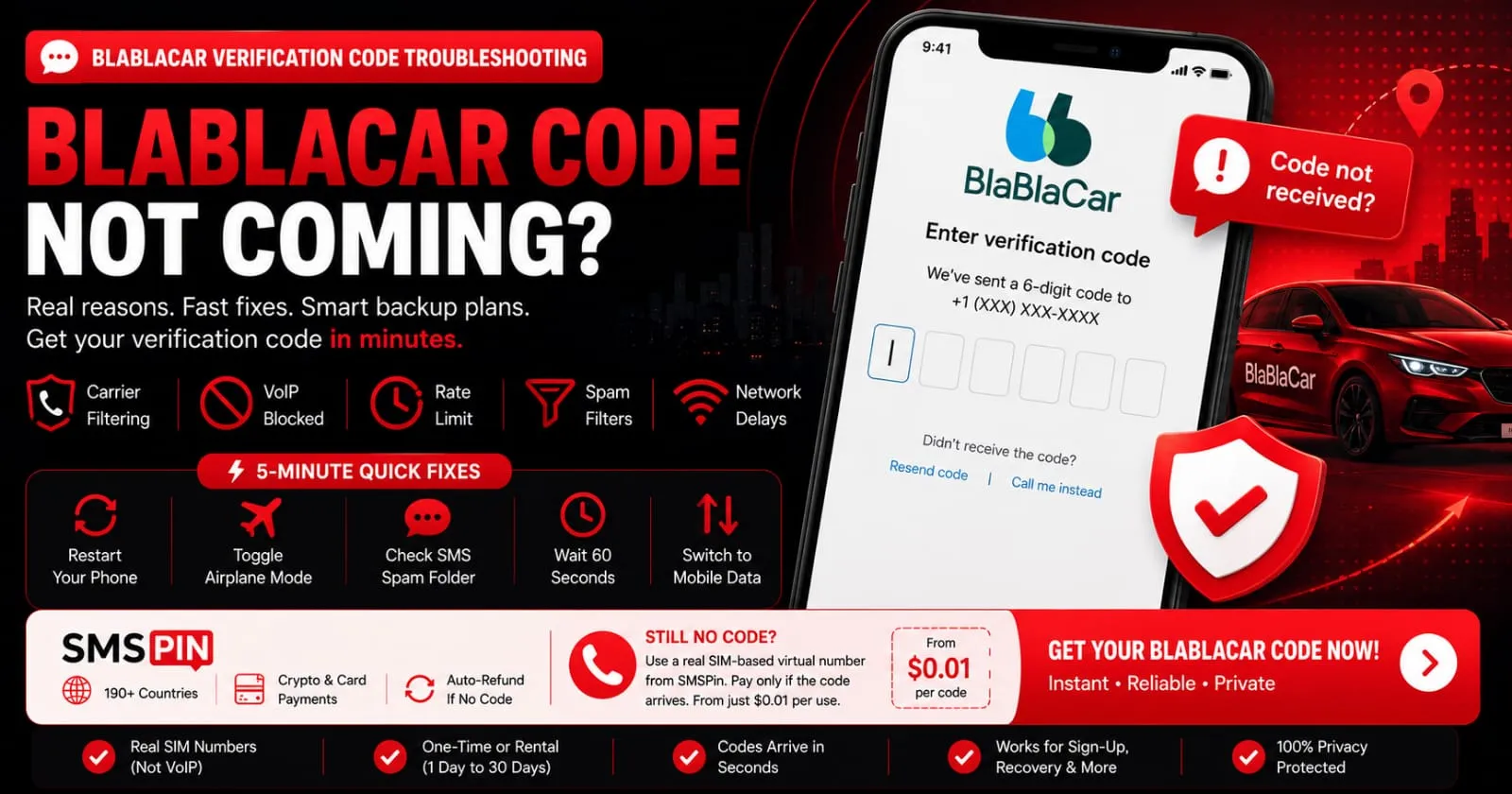 BlaBlaCar Verification Code Not Coming Here’s How to Fix It