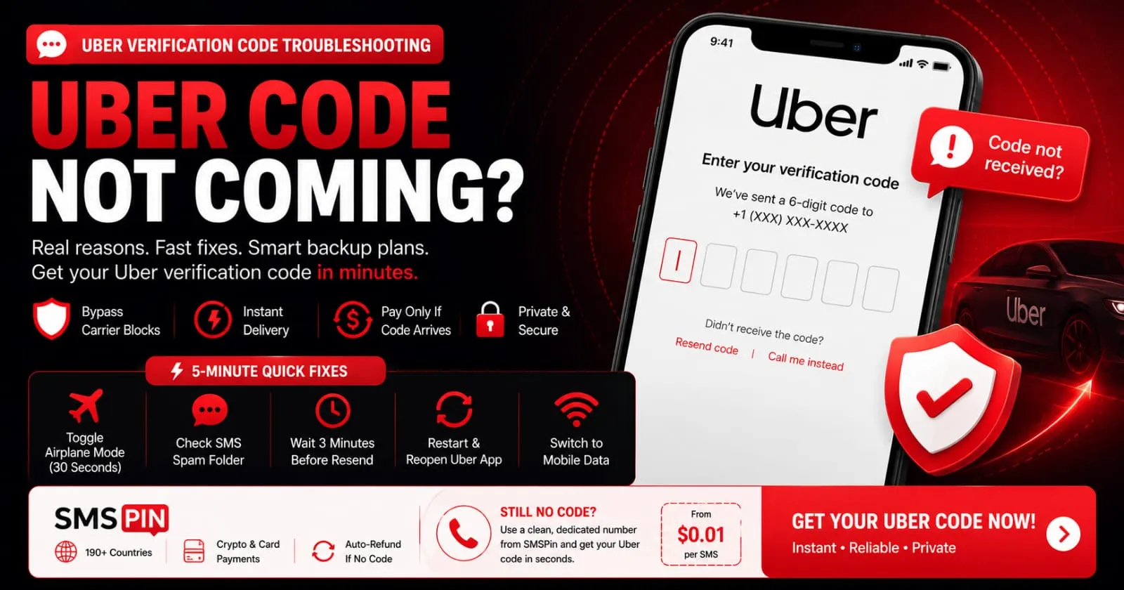 Uber Verification Code Not Coming Here’s How to Fix It