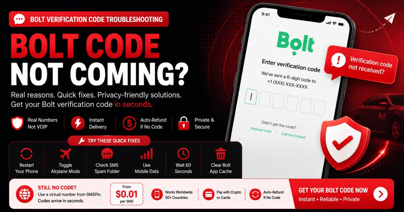 Bolt Verification Code Not Coming Here’s How to Fix It