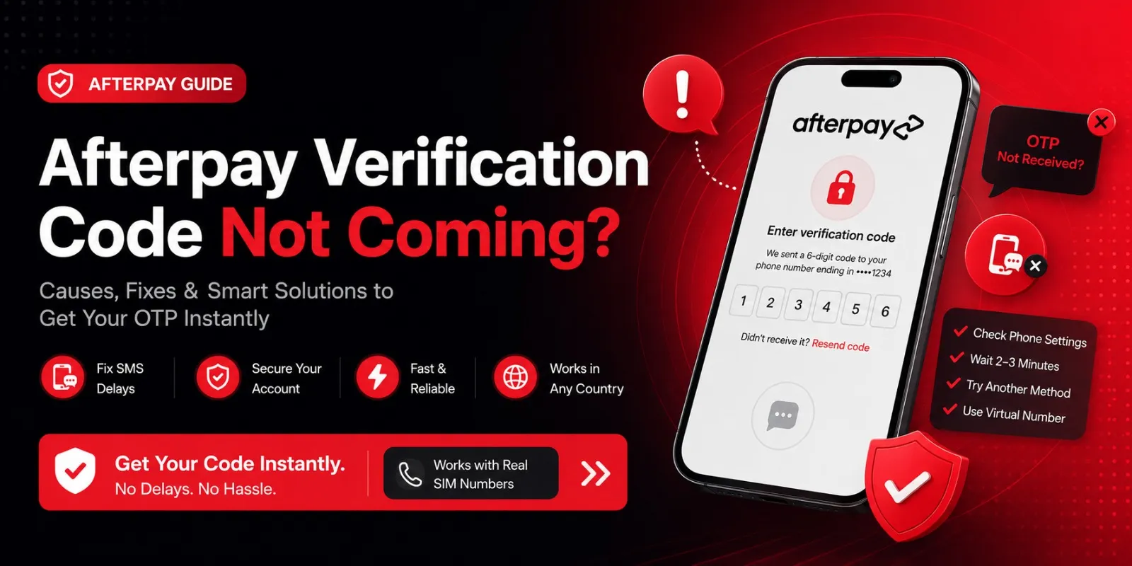 Afterpay Verification Code Not Coming Here’s How to Fix It