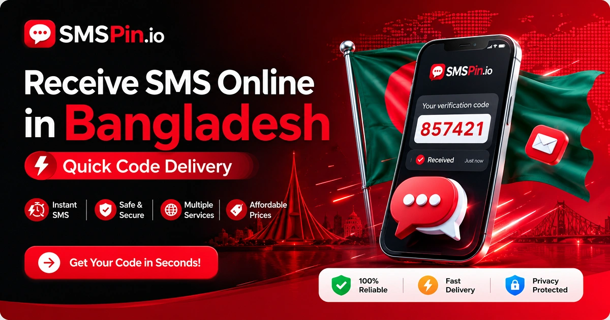 Receive SMS Online in Bangladesh with Quick Code Delivery | SMSPin