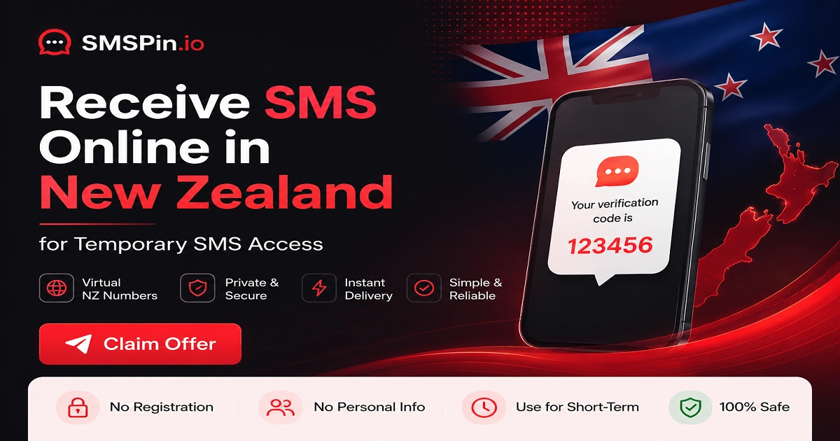 New Program Sms Receive SMS Online in New Zealand for Temporary SMS Access | SMSPin